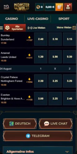 Monsterwin Casino Deutschland - Jetzt spielen und einen Bonus sichern - overview